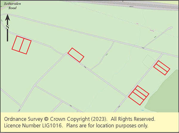 Lot: 49 - EIGHT PLOTS WITHIN A LARGER WOODLAND AREA -